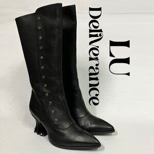 *BRAND NEW!* Fluevog 2017 Deliverance LU Boots, Black, Size 9.5 (best for 8.5)!